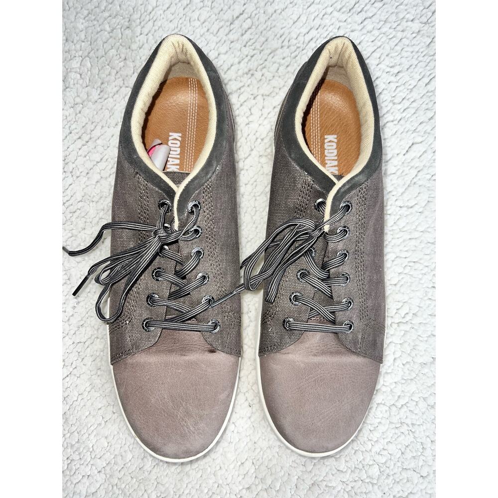 Kodiak Gray Leather Karlen Lace Casual Shoe - size 10 - A-U3